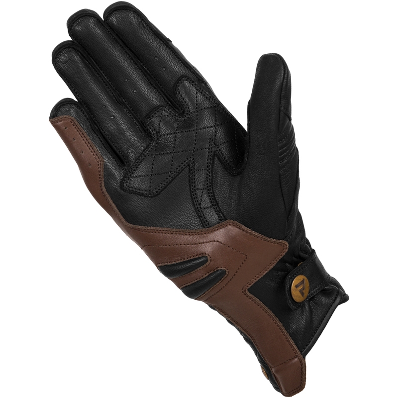 Ženske rokavice Rebelhorn Hunter Black and Brown Motorcycle Gloves razprodaja