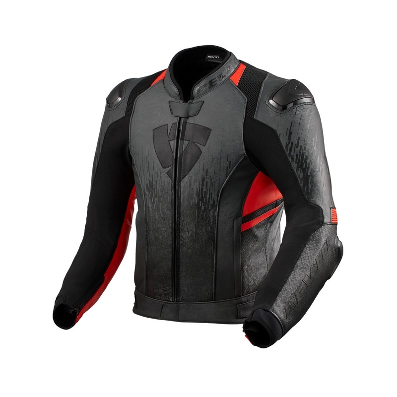 Revit Quantum 2 Grey-Fluo Red motoristična jakna razprodaja