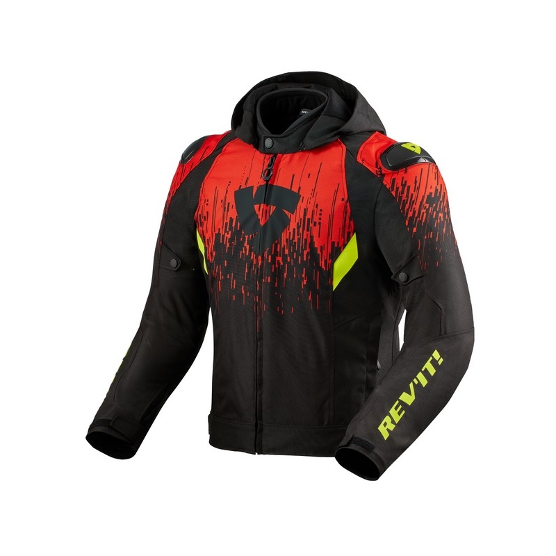 Motoristična jakna Revit Quantum 2 H2O black-red razprodaja