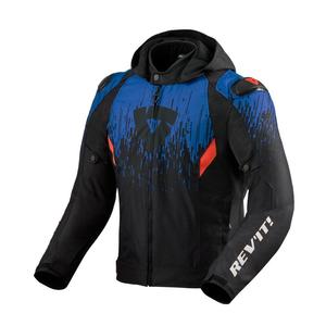 Motoristična jakna Revit Quantum 2 H2O black-blue výprodej