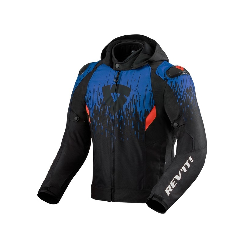 Motoristična jakna Revit Quantum 2 H2O black-blue razprodaja