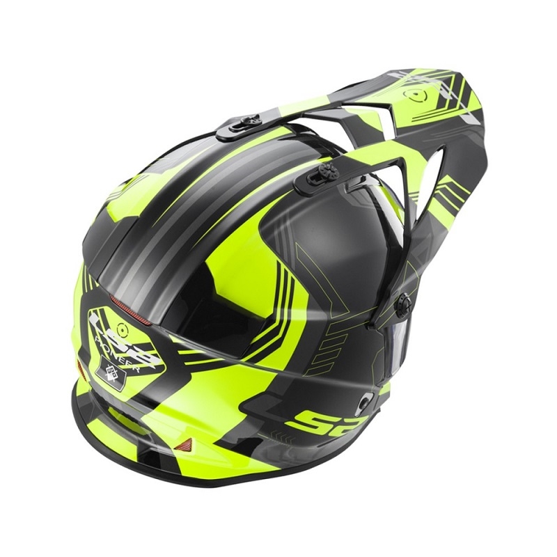 Enduro čelada LS2 MX436 Pioneer Trigger black-yellow-titanium