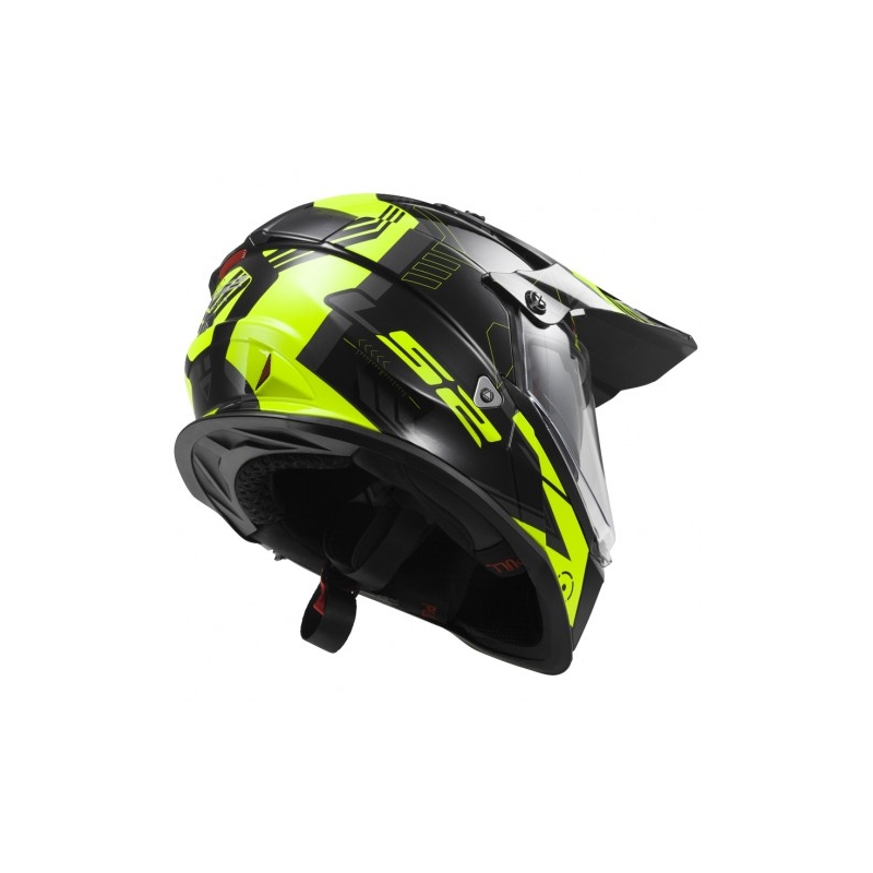Enduro čelada LS2 MX436 Pioneer Trigger black-yellow-titanium