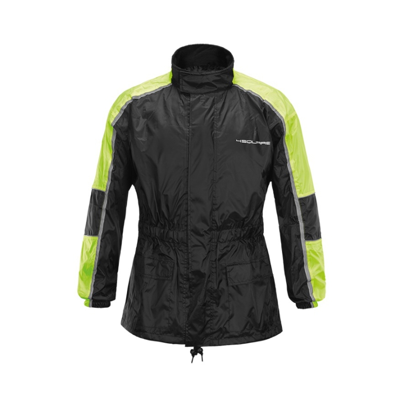 Moto jakna za dež 4SQUARE Drop black-fluo yellow razprodaja