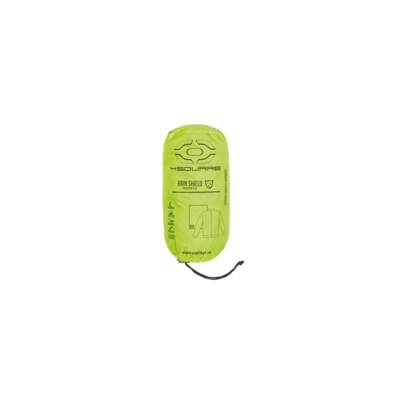 Moto jakna za dež 4SQUARE Drop black-fluo yellow razprodaja