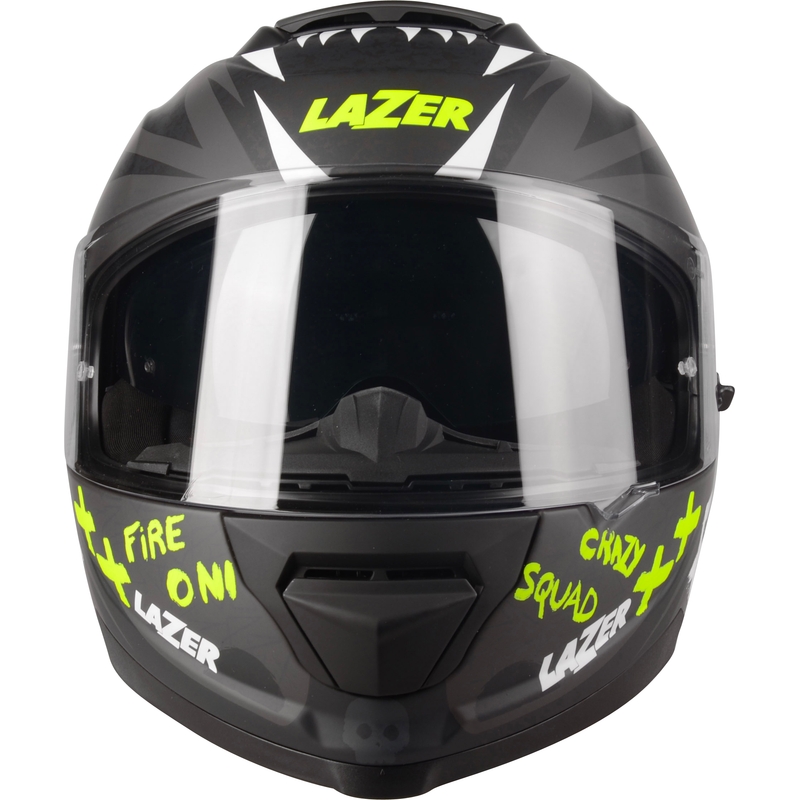 Integralna motoristična čelada Lazer Rafale SR Ride Oni sivo-bela-fluo rumena razprodaja