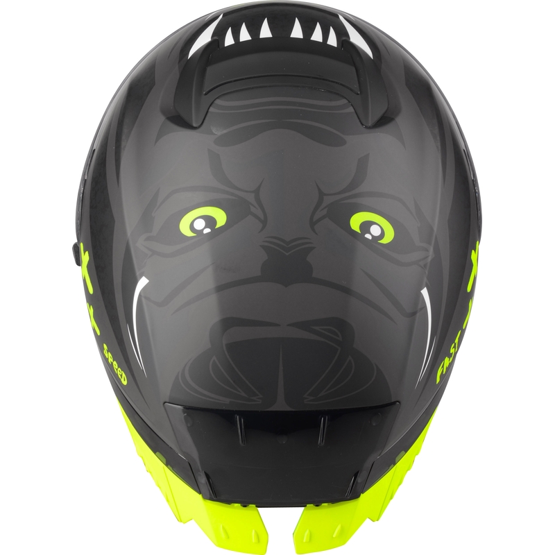 Integralna motoristična čelada Lazer Rafale SR Ride Oni sivo-bela-fluo rumena razprodaja