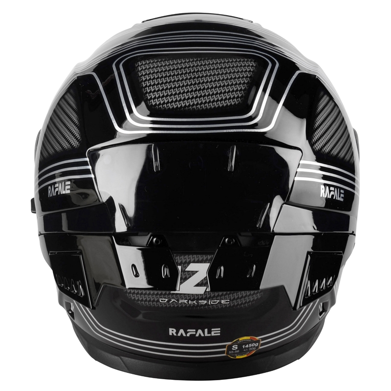 Lazer Rafale SR Darkside črno-siva integralna motoristična čelada