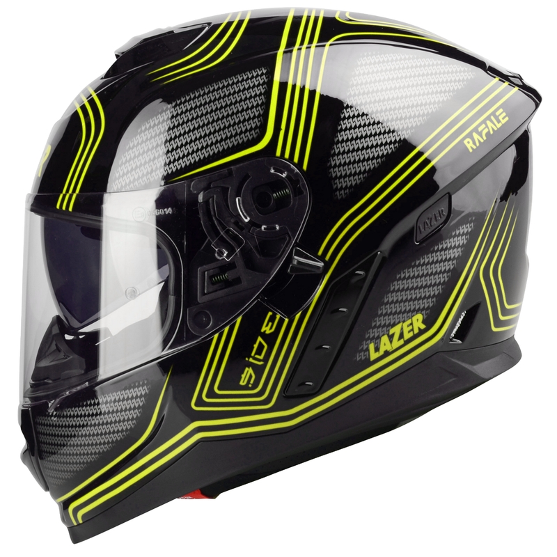 Integralna motoristična čelada Lazer Rafale EVO Darkside black-grey-fluo yellow razprodaja