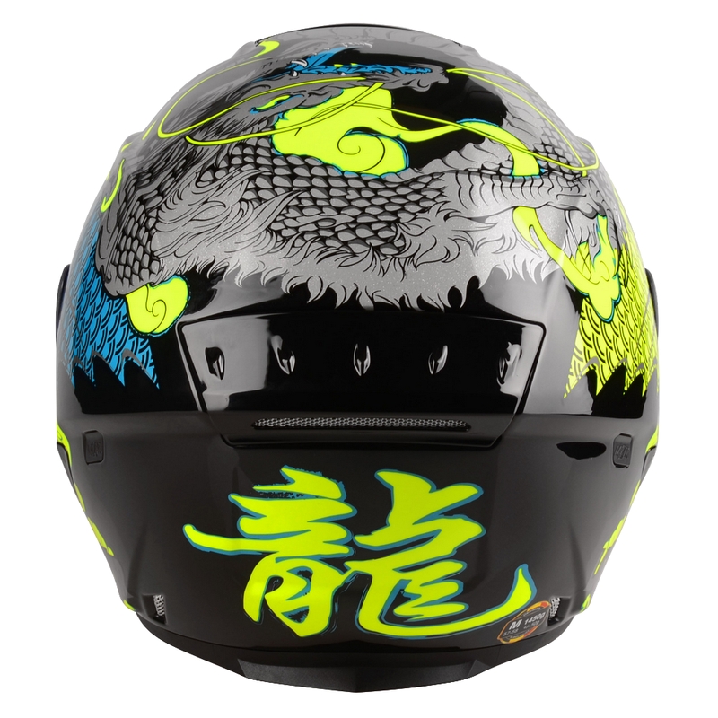 Odprta motoristična čelada Lazer Tango S Z-Line Dragon black-fluo yellow