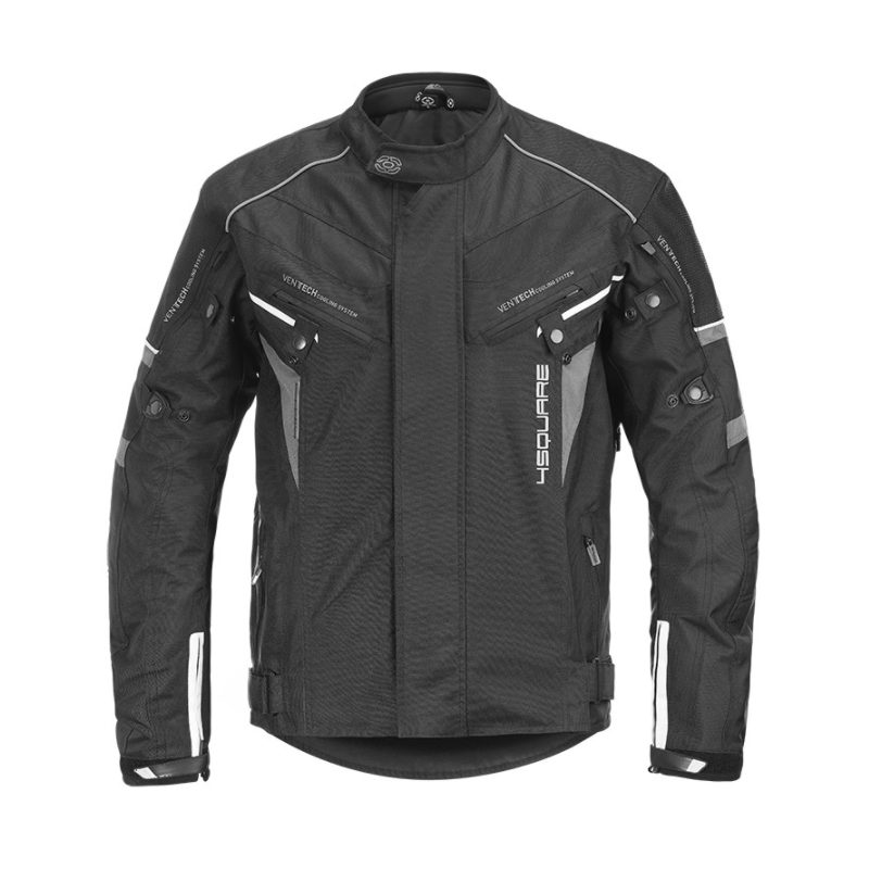 Motoristična jakna 4SQUARE Roadster black-grey
