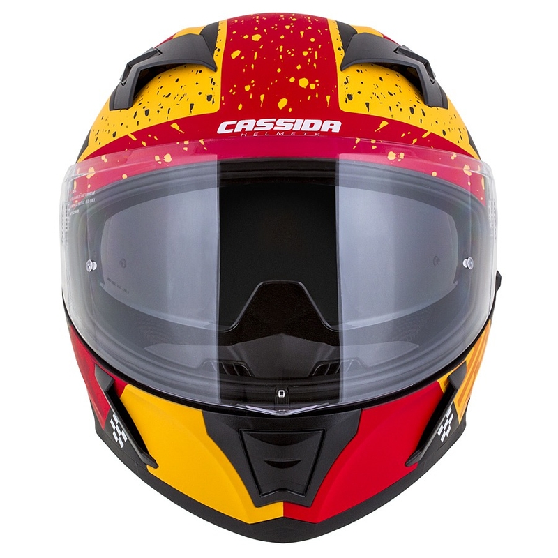 Integral motoristična čelada Cassida Integral 3.0 DRFT oranžna-fluo rdeča