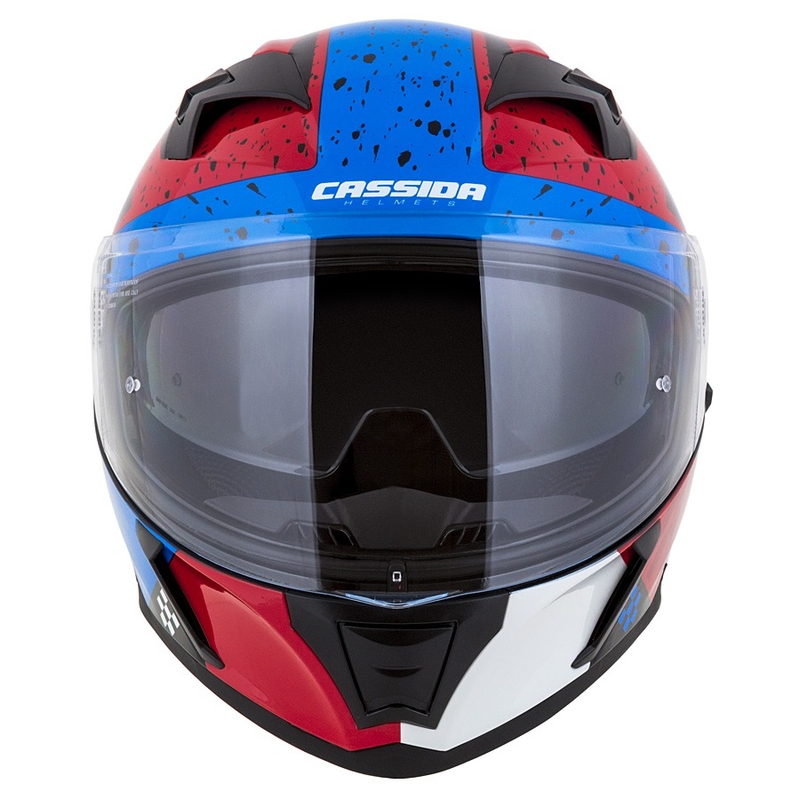 Integral motoristična čelada Cassida Integral 3.0 DRFT rdeče-perle modra
