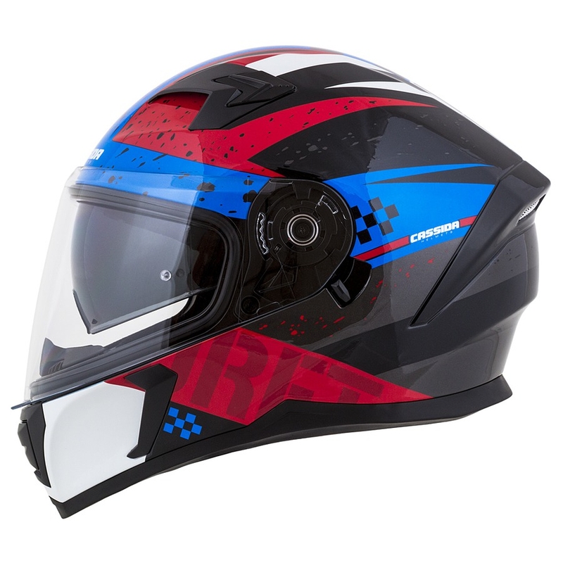 Integral motoristična čelada Cassida Integral 3.0 DRFT rdeče-perle modra