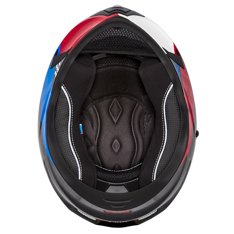 Integral motoristična čelada Cassida Integral 3.0 DRFT rdeče-perle modra