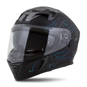 Cassida 3.0 Integrirana motoristična čelada Hack blue-black matte