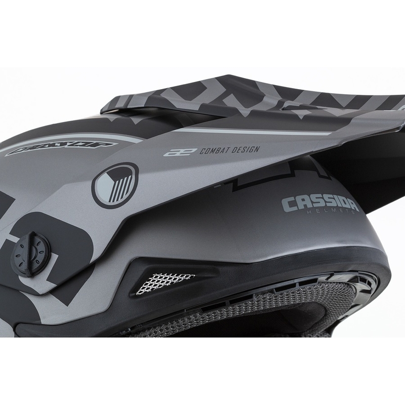 Motokros čelada Cassida Cross Cup Sonic black-grey mat razprodaja