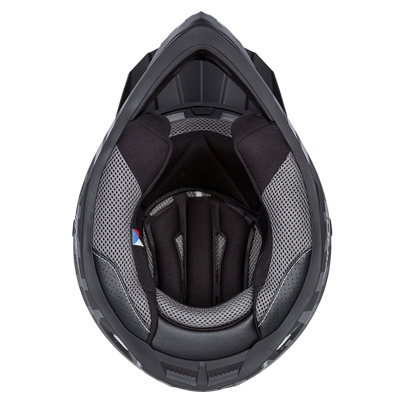 Motokros čelada Cassida Cross Cup Sonic black-grey mat razprodaja