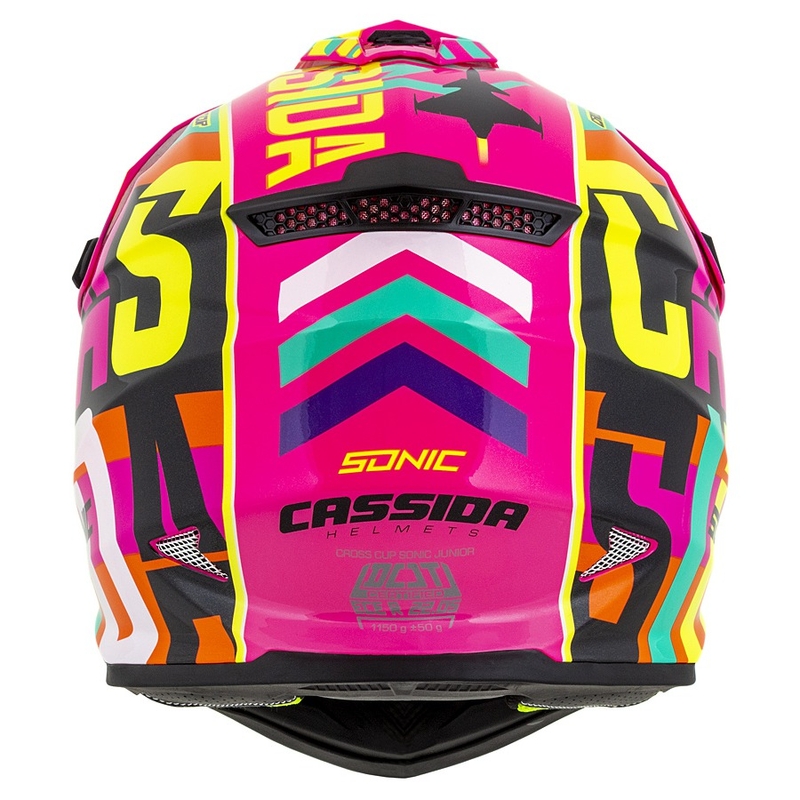 Otroška motokros čelada Cassida Cross Cup Sonic Junior multicolor