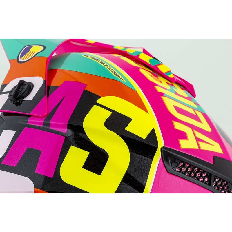 Otroška motokros čelada Cassida Cross Cup Sonic Junior multicolor