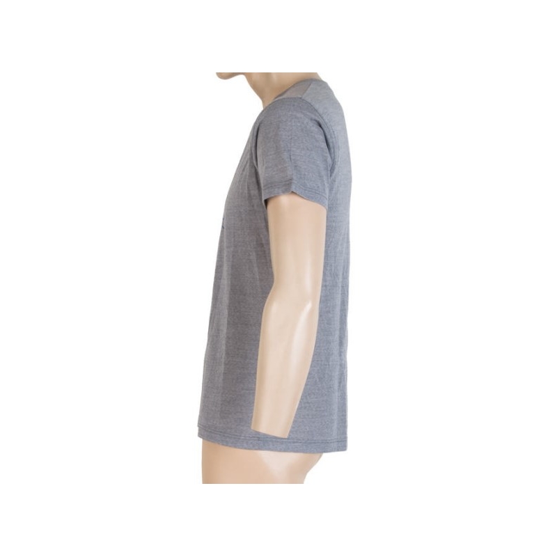 Moška funkcionalna majica Sensor Merino Active PT Compass siva - kratek rokav razprodaja