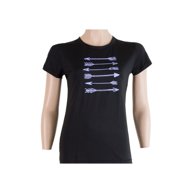 Ženska funkcionalna majica Sensor Merino Active PT Arrows black - kratek rokav razprodaja