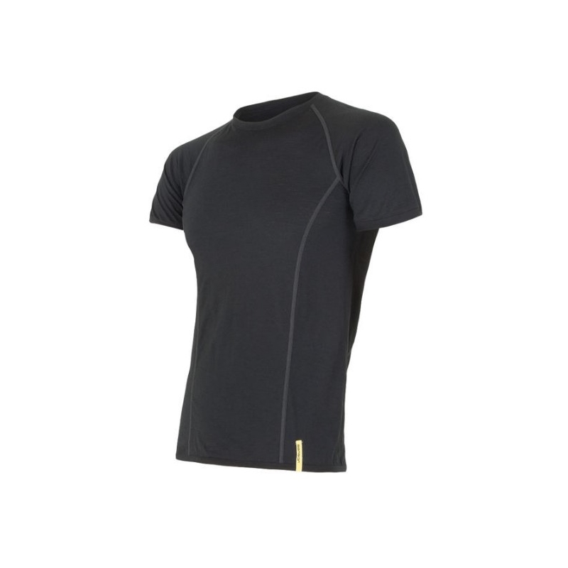 Moška funkcionalna majica Sensor Merino Active black - kratki rokavi razprodaja
