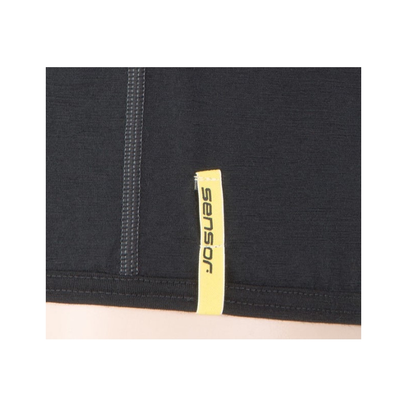Moška funkcionalna majica Sensor Merino Active black - kratki rokavi razprodaja