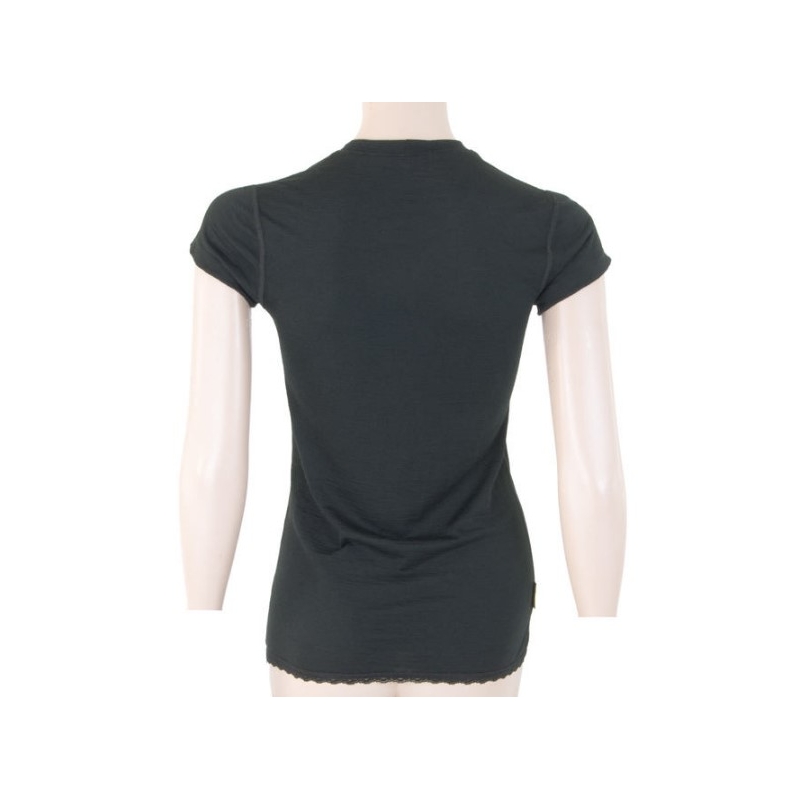 Ženska funkcionalna majica Sensor Merino Active black - kratek rokav razprodaja