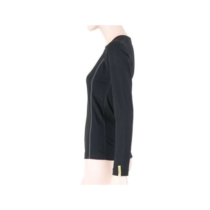 Ženska funkcionalna majica Sensor Merino Active black - dolgi rokavi razprodaja