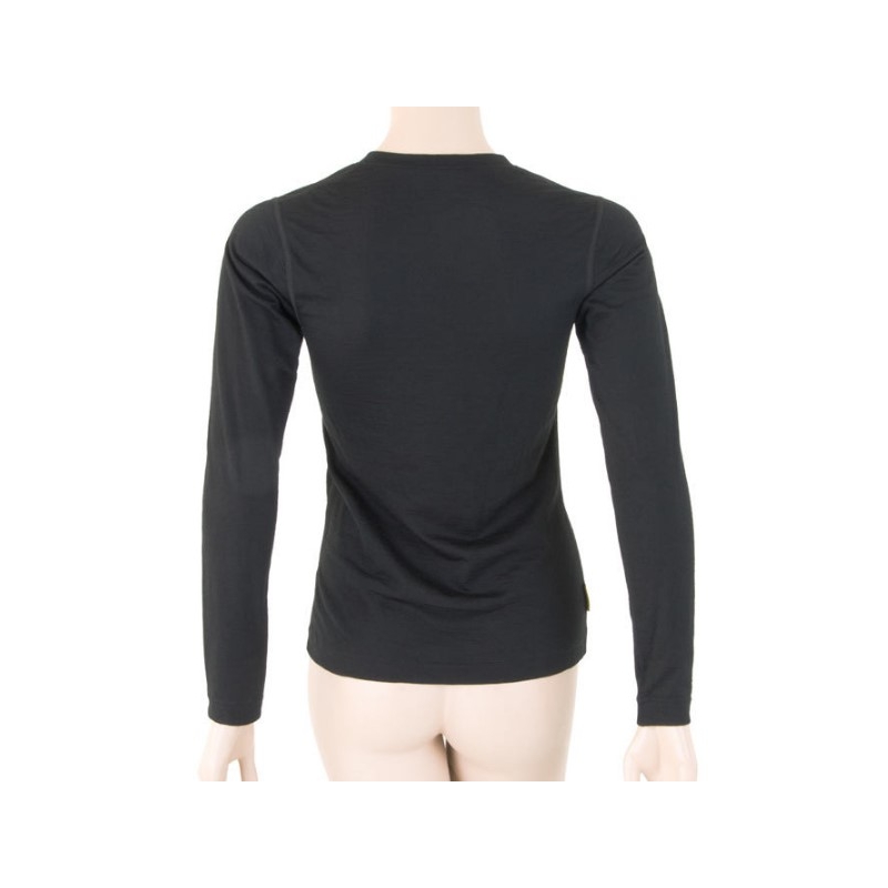 Ženska funkcionalna majica Sensor Merino Active black - dolgi rokavi razprodaja