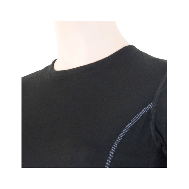 Ženska funkcionalna majica Sensor Merino Active black - dolgi rokavi razprodaja