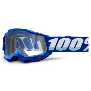 Motokros očala 100% ACCURI 2 modra (prozoren pleksi)