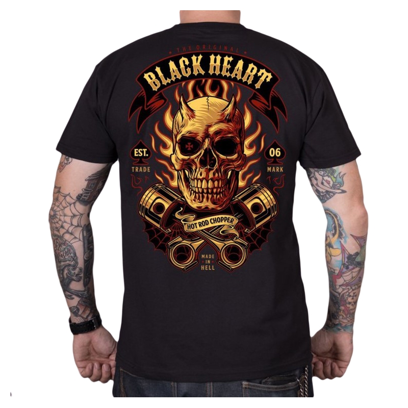 Moška majica Black Heart Hell Boy