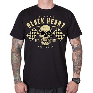 Moška majica Black Heart Flag Skull