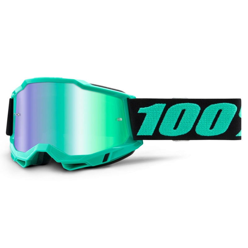 Motokros očala 100% ACCURI 2 green (zelena zrcalna pleksi stekla)