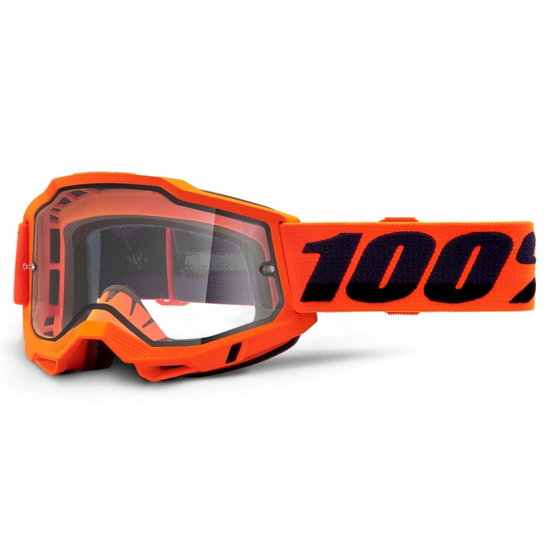 Motokros očala 100% ACCURI 2 oranžna (dvojni prozorni pleksi)