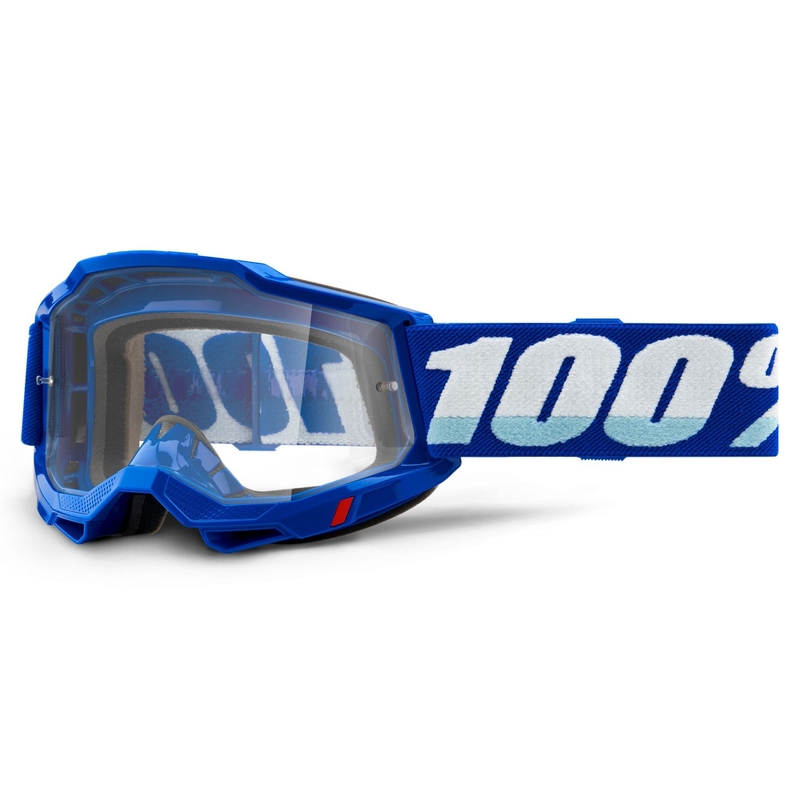 Motokros očala 100% ACCURI 2 OTG blue (clear plexi)