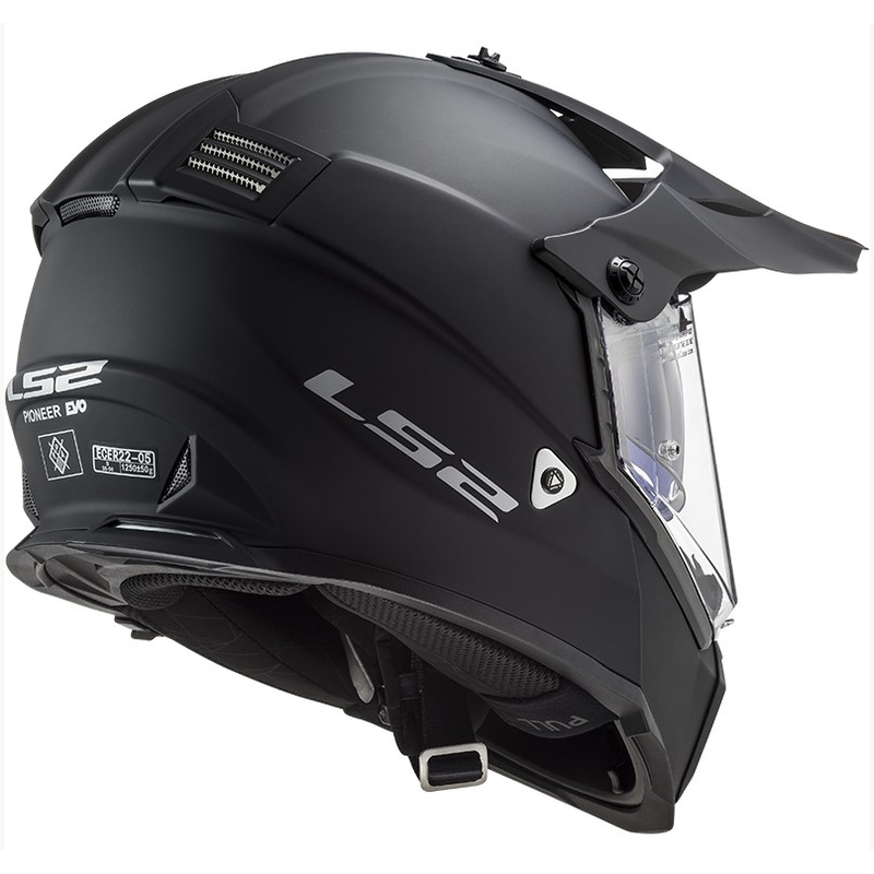 Enduro čelada LS2 MX436 Pioneer EVO črna mat - razred II