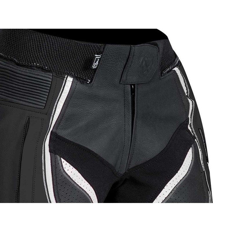 IXON Vortex Lady ženske črne, bele in roza motoristične hlače razprodaja