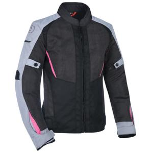 Ženska motoristična jakna Oxford Iota 1.0 Air Black-Grey-Pink