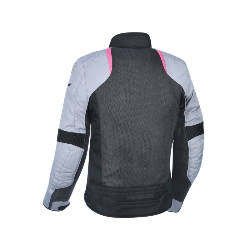 Ženska motoristična jakna Oxford Iota 1.0 Air Black-Grey-Pink