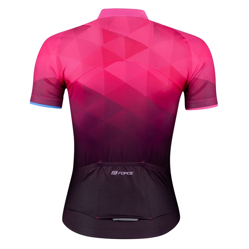 Ženski dres FORCE Gem pink - kratki rokavi razprodaja