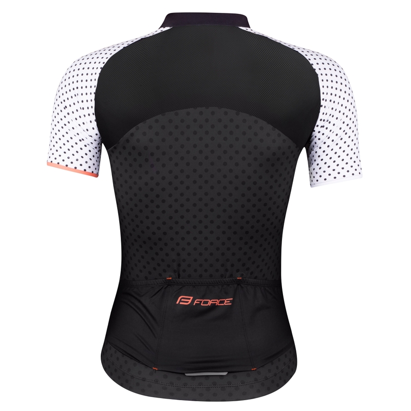 Ženska majica FORCE Points black and white - kratki rokavi razprodaja