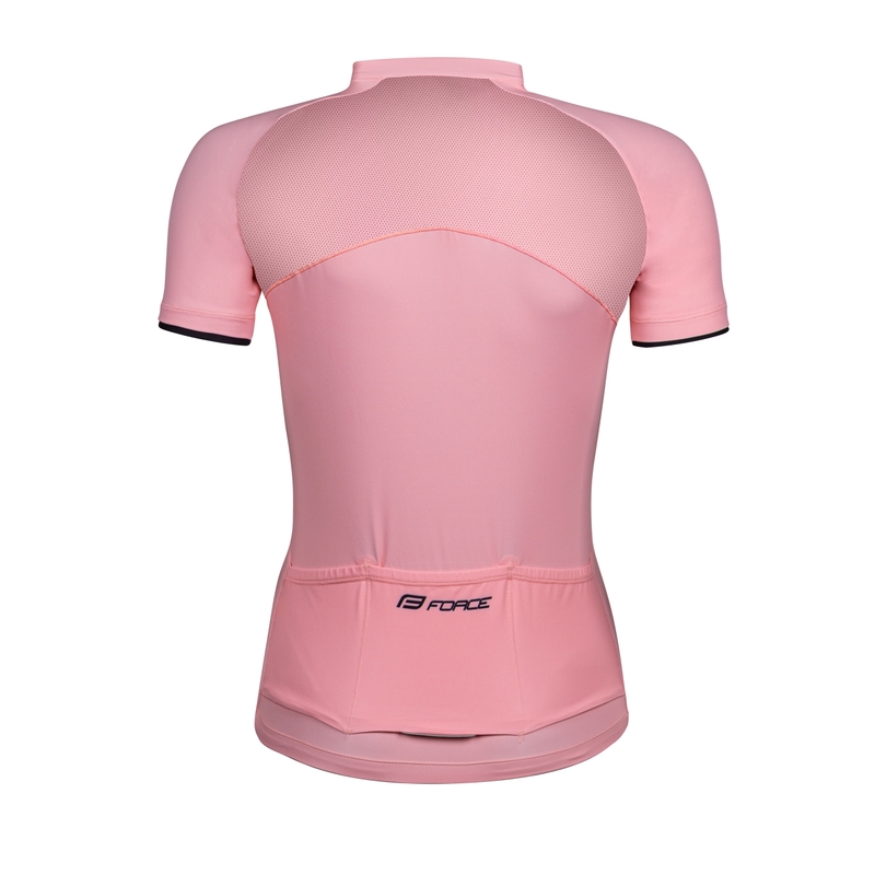 Ženski dres FORCE Charm light pink - kratki rokavi razprodaja