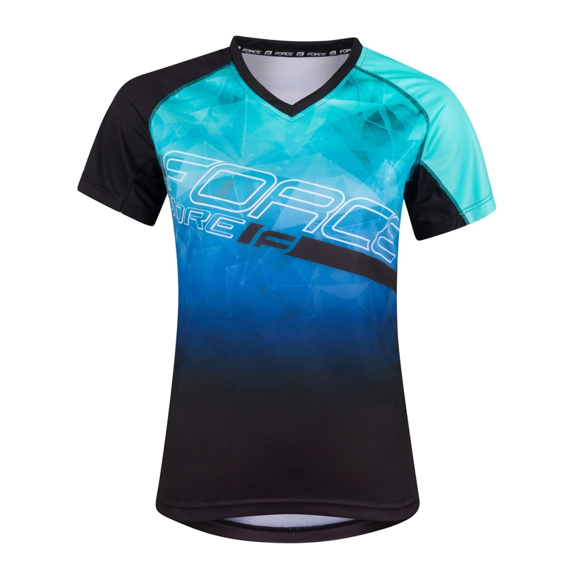 FORCE MTB Core turquoise-black dres za ženske razprodaja