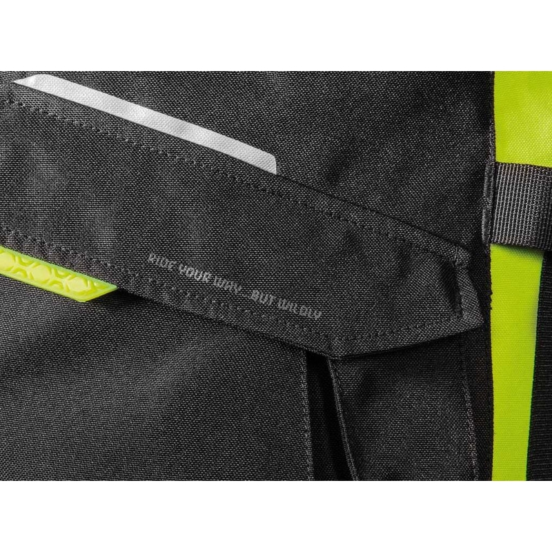Motoristična jakna IXON Balder sivo-fluo rumena razprodaja