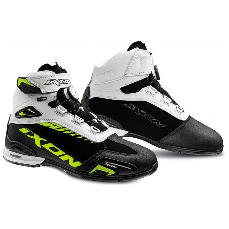 Motoristični škornji IXON Bull WP black-white-fluo yellow razprodaja