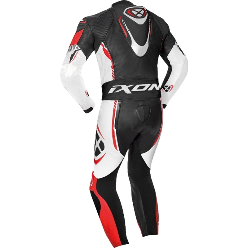 IXON Vortex Black-White-Red Motorcycle Coverall za otroke razprodaja
