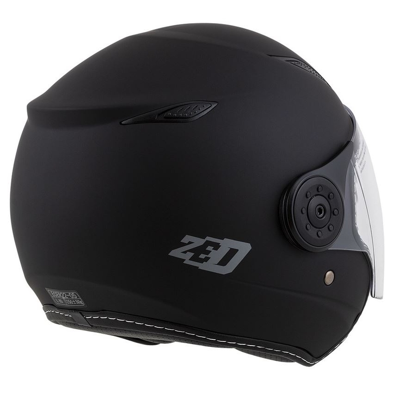 Odprta motoristična čelada ZED C50 črna mat